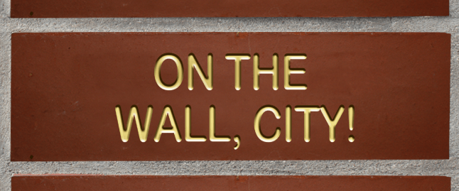 On the wall city